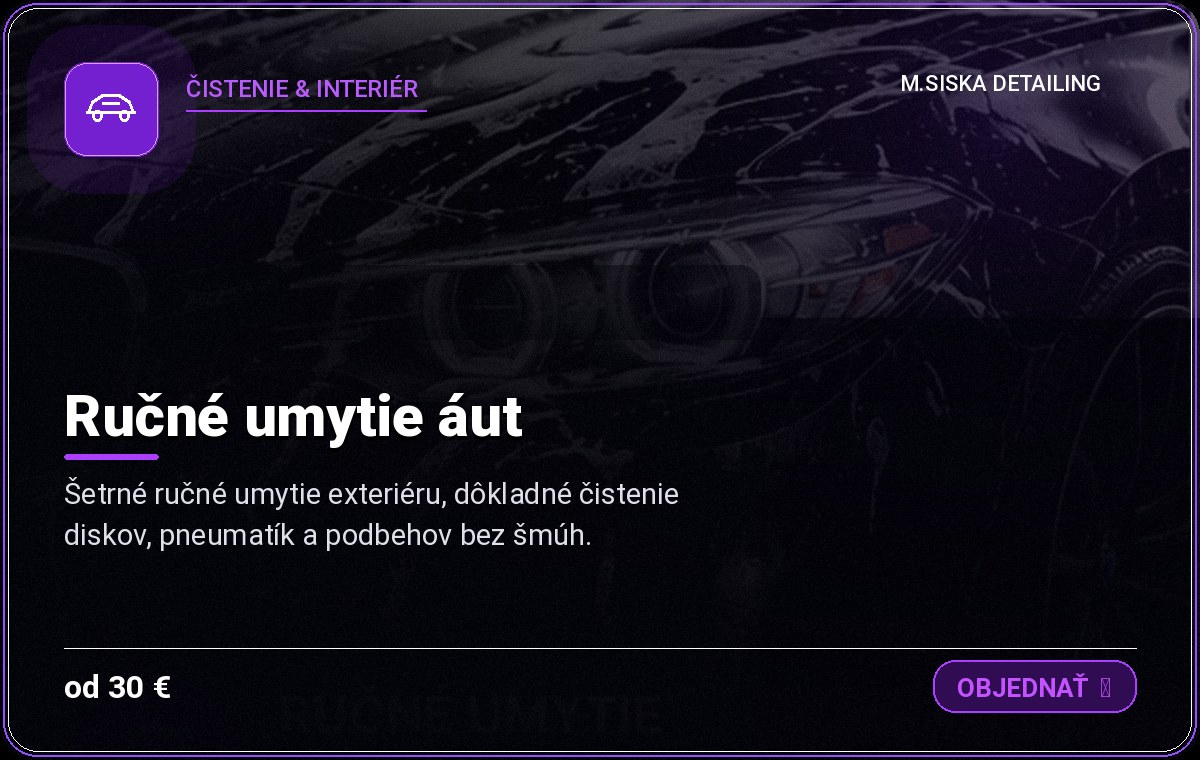 Ručné umytie áut