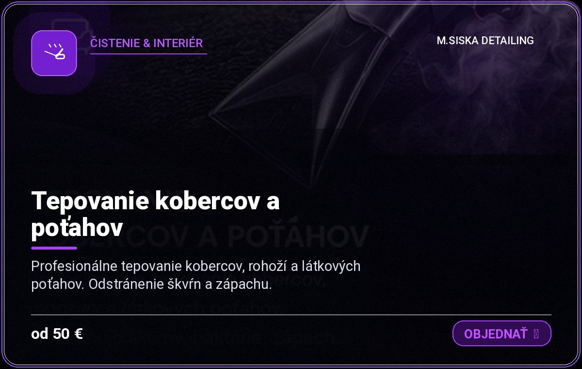Tepovanie kobercov a poťahov