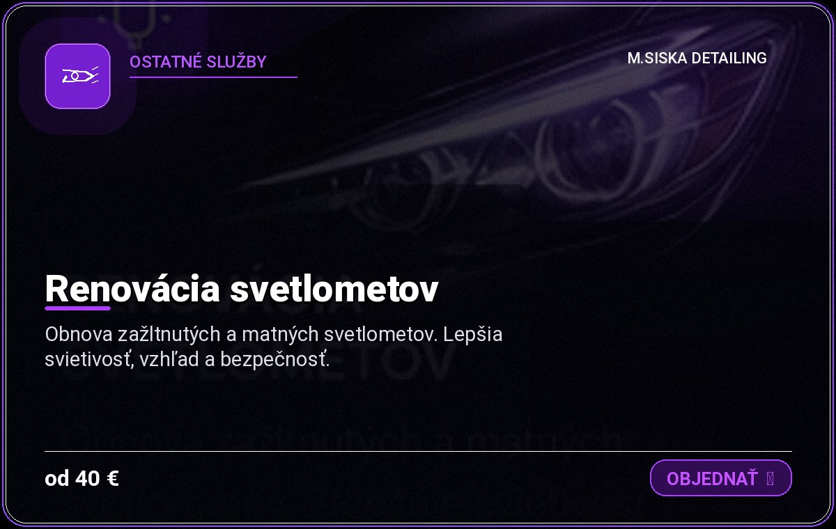 Renovácia svetlometov