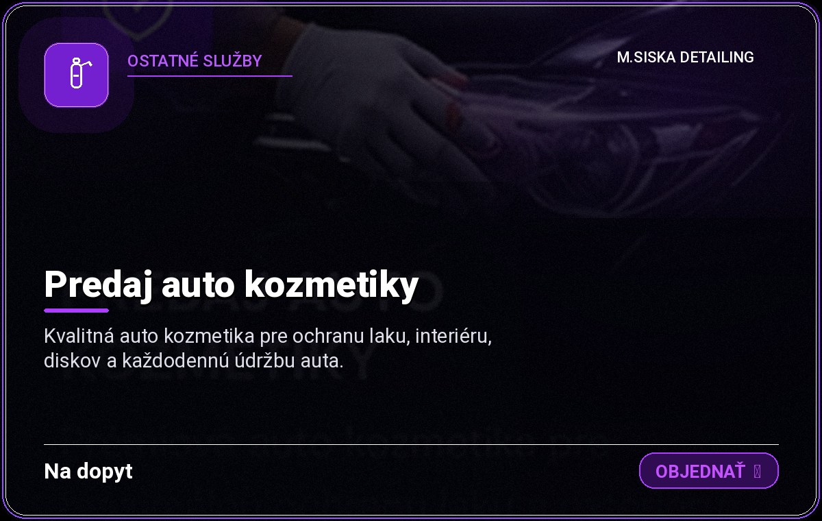 Predaj autokozmetiky